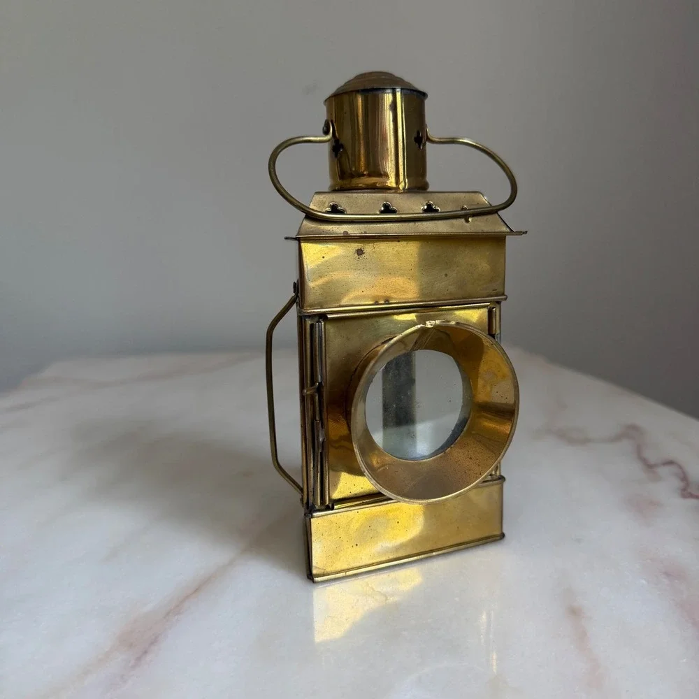 Vintage Enesco Solid Brass Miniature Lantern India Nautical Decorative Light